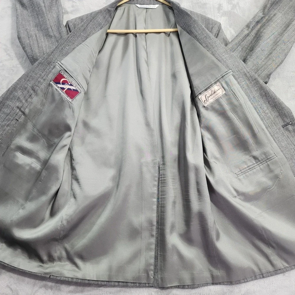 Vintage‎ Gordon Thomas Collectibles Sport Coat Mens 44 Gray Wool 2 Button Blazer